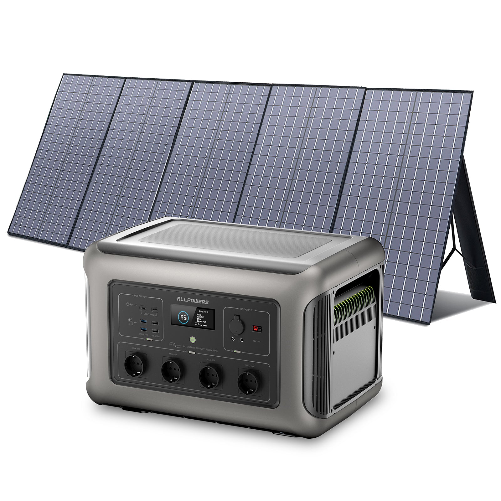 ALLPOWERS Solar Generator Kit 3500W (R3500 + SP037 600W Solar Panel) 