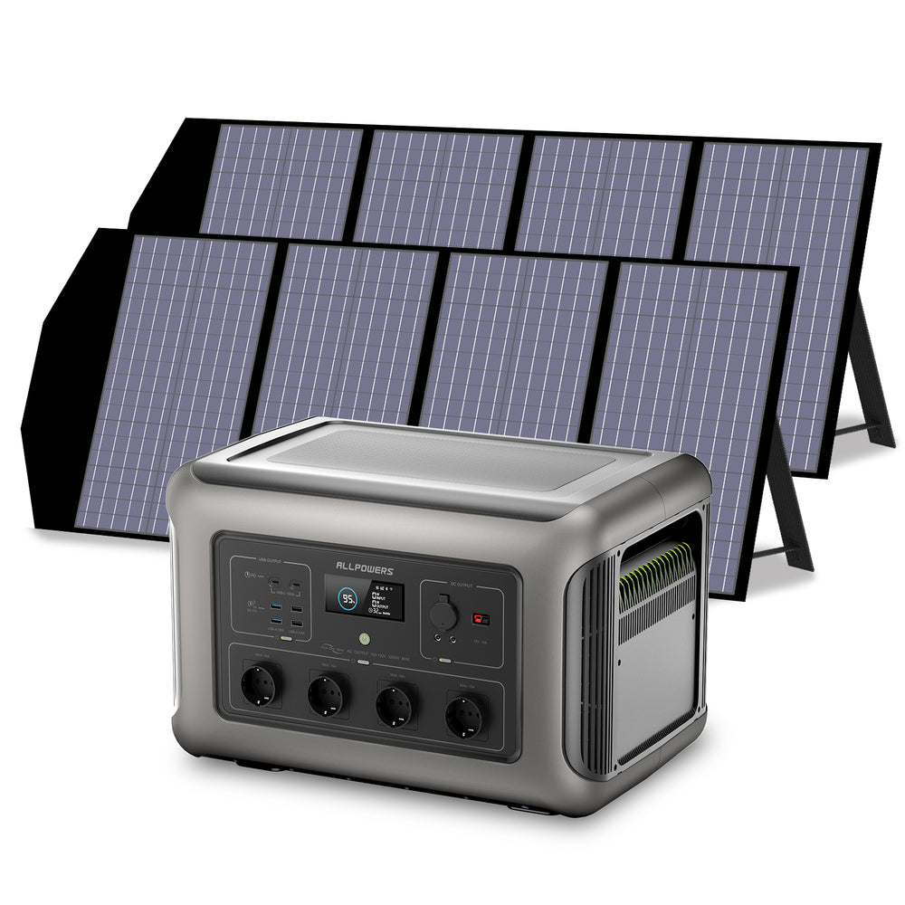 ALLPOWERS Solargenerator-Kit 3500W (R3500 + SP029 140W Solarpanel)