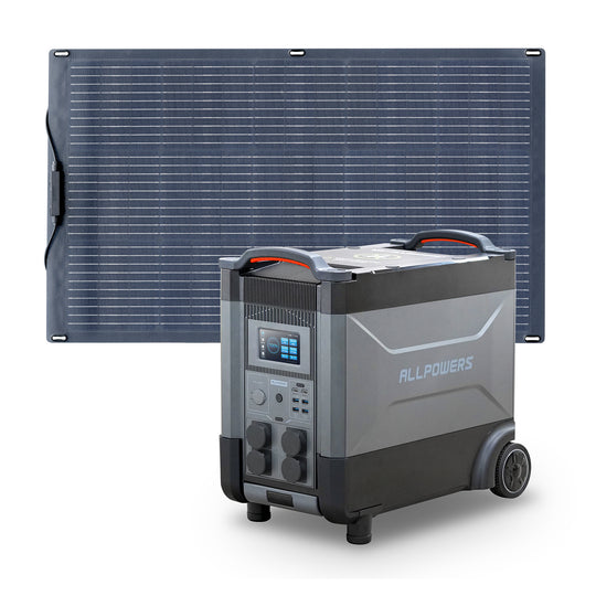 ALLPOWERS Solargenerator-Kit 4000W (R4000 + SF100 100W Flexibles Solarpanel)