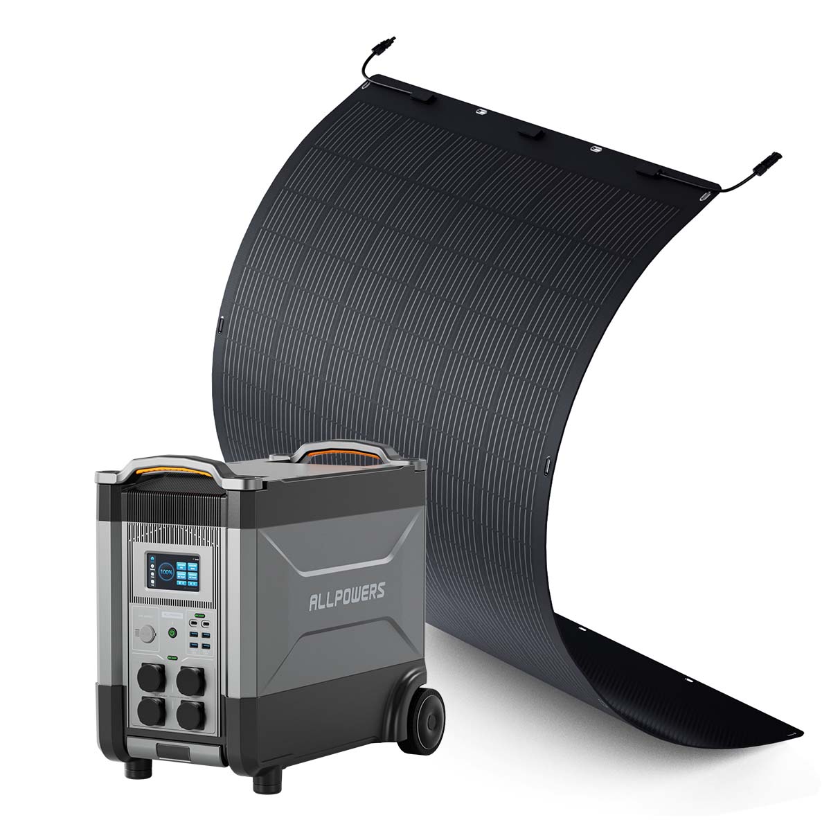 ALLPOWERS Solargenerator-Kit 4000W (R4000 + SF400 400W Flexibles Solarpanel)