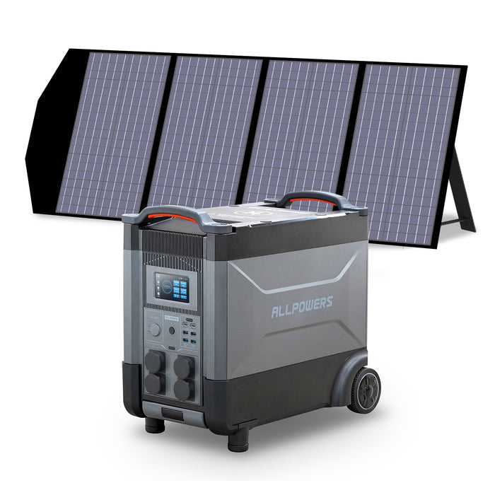 ALLPOWERS R4000 Mit 140W Solarpanel | 4000W Solargenerator