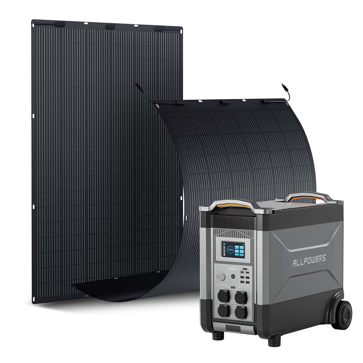 ALLPOWERS Solargenerator-Kit 4000W (R4000 + SF400 400W Flexibles Solarpanel)