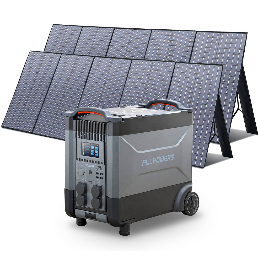 ALLPOWERS Solargenerator-Kit 4000W (R4000 + SP037 400W Solarpanel)