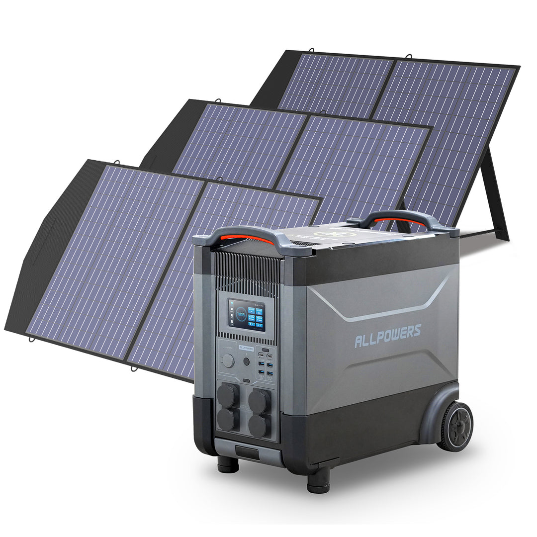 ALLPOWERS Solargenerator-Kit 4000W (R4000 + SP027 100W Solarpanel)
