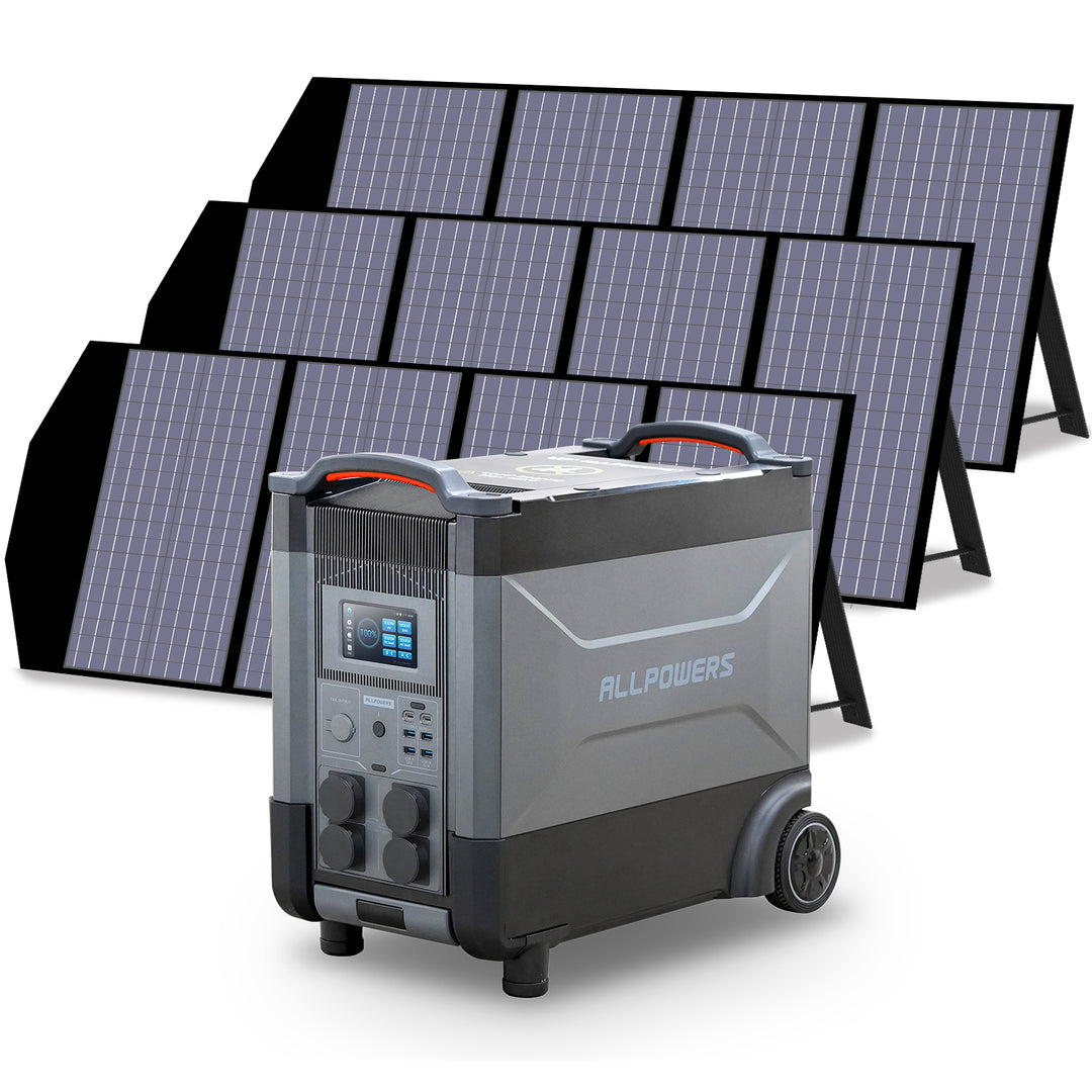 ALLPOWERS Solargenerator-Kit 4000W (R4000 + SP029 140W Solarpanel)
