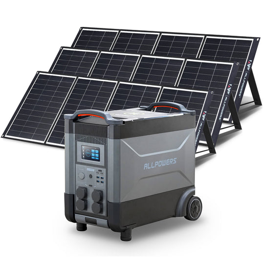 ALLPOWERS Solargenerator-Kit 4000W (R4000 + SP035 200W Solarpanel mit monokristalliner Zelle)