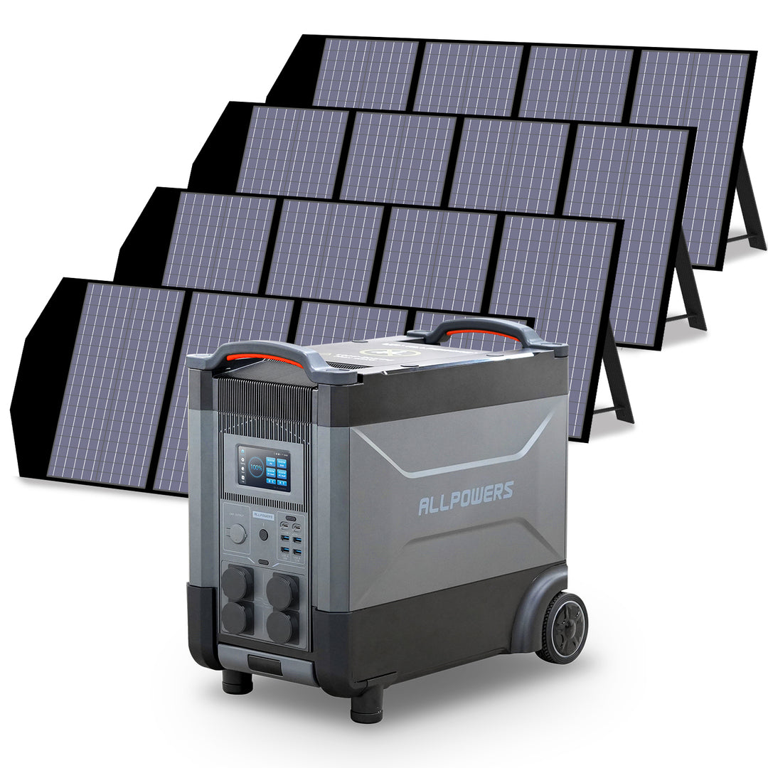 ALLPOWERS Solargenerator-Kit 4000W (R4000 + SP029 140W Solarpanel)