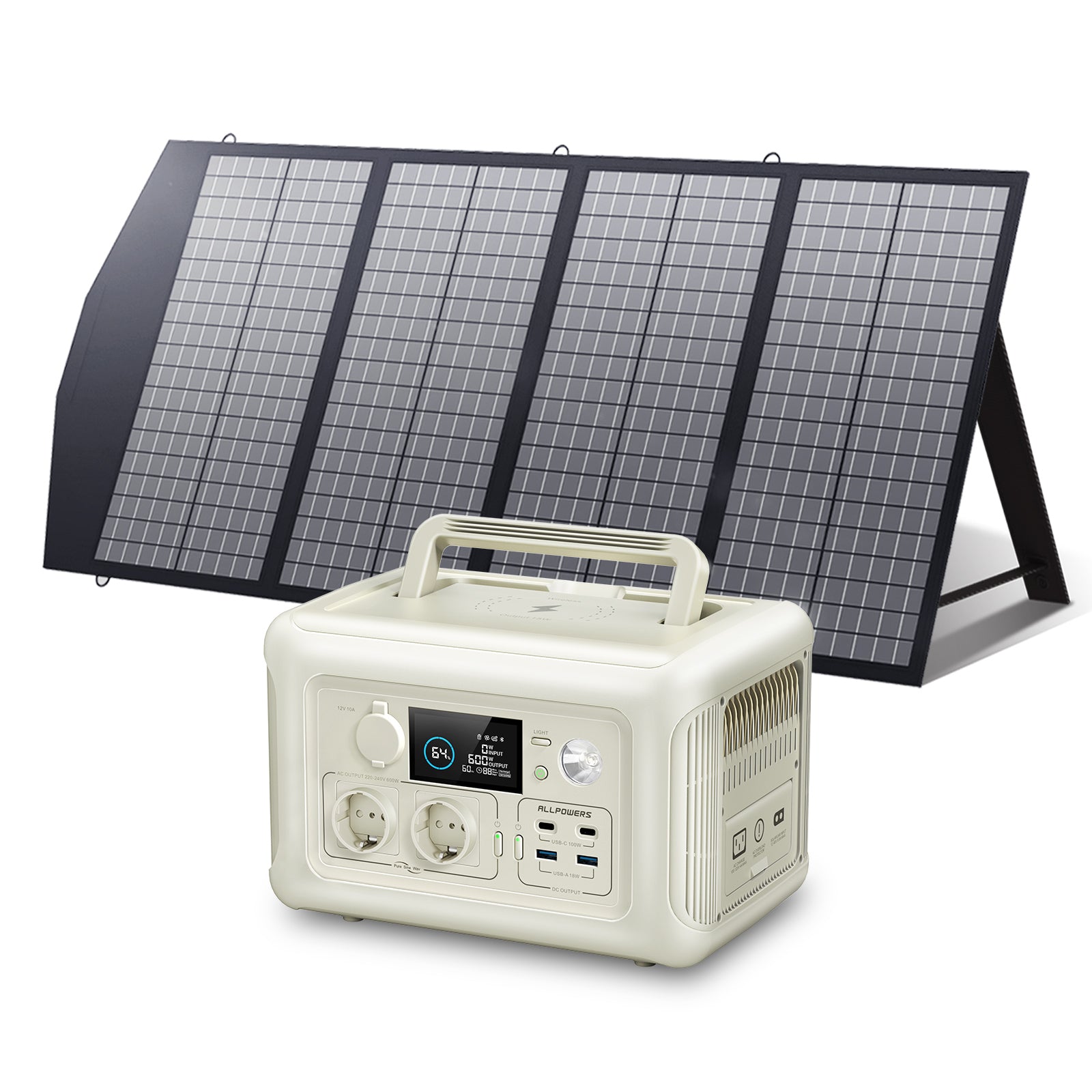 ALLPOWERS 600W Solargenerator R600 Mit 140W Solarpanel