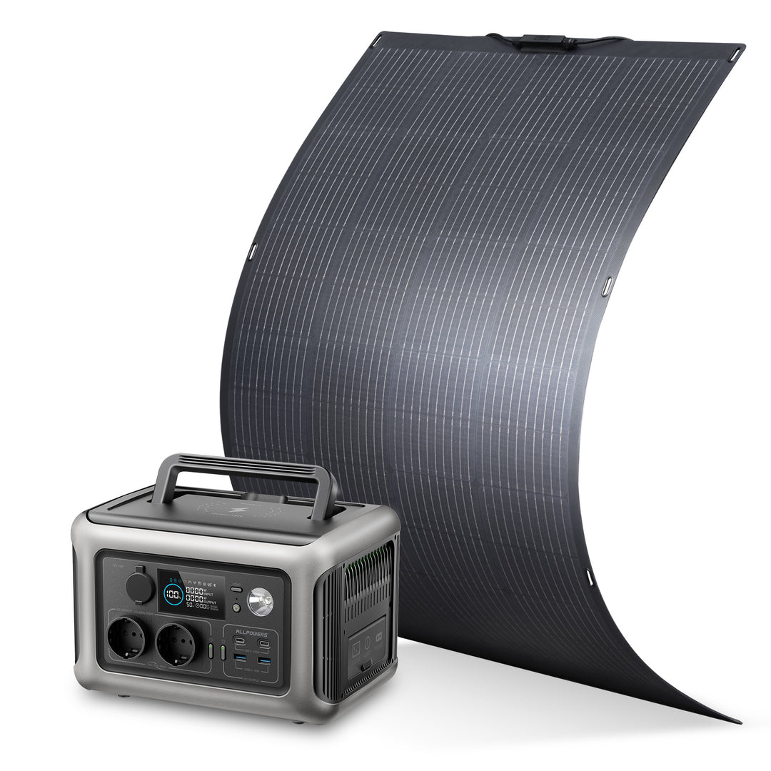 ALLPOWERS Solargenerator-Kit 600W (R600 + SF200 200W Flexibles Solarpanel)
