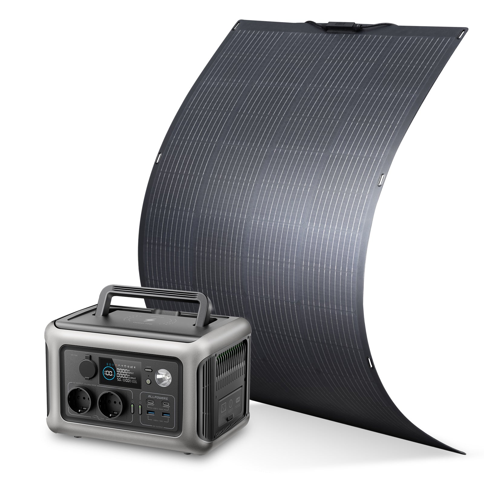 ALLPOWERS 600W Solargenerator R600 Mit 200W Solarpanel