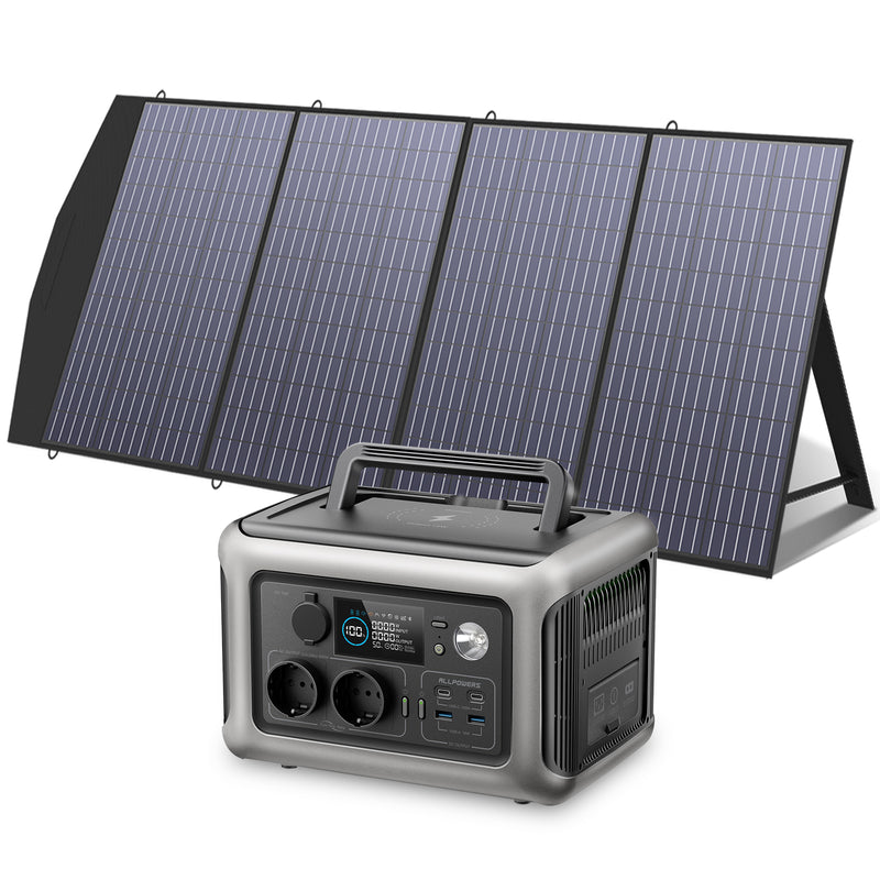 ALLPOWERS 600W Solargenerator R600 Mit 200W Solarpanel