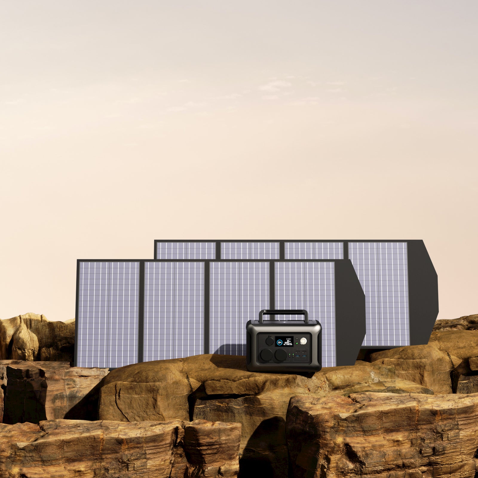 ALLPOWERS Solargenerator-Kit 600W (R600 + SP033 200W Solarpanel)