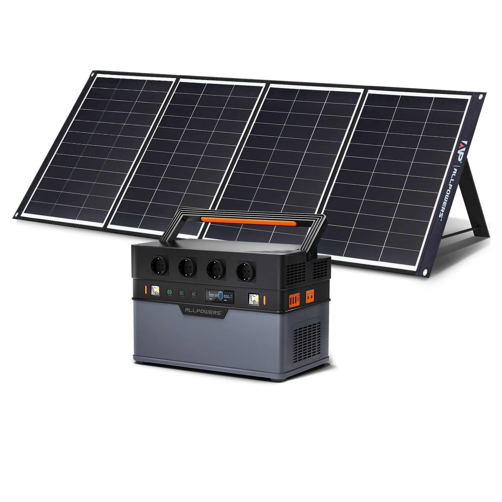ALLPOWERS Solargenerator-Kit 1500W (S1500 + SP035 200W Solarpanel mit monokristalliner Zelle)
