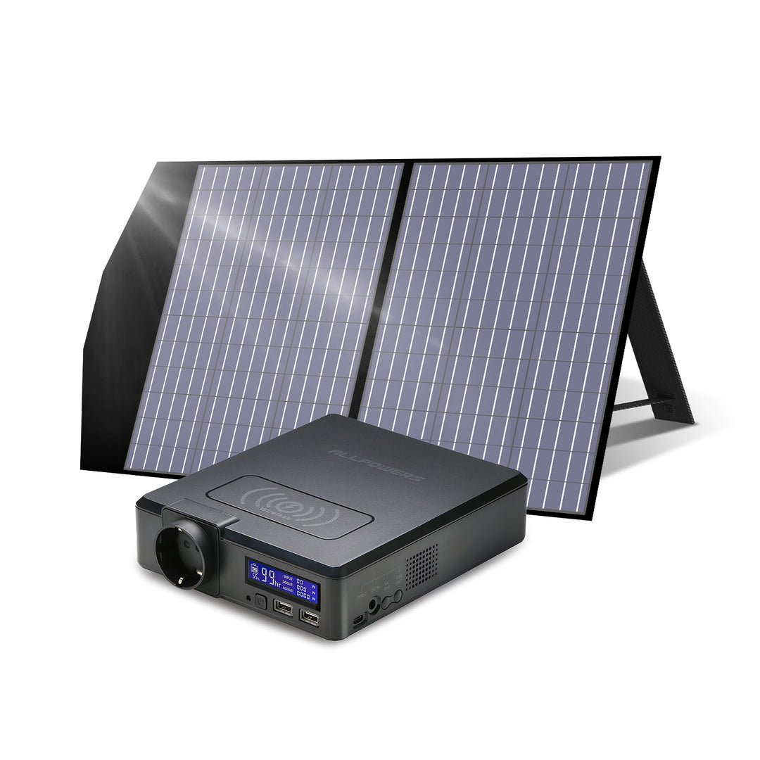 ALLPOWERS Solargenerator-Kit 200W (S200+ SP027 100W SolarPanel )