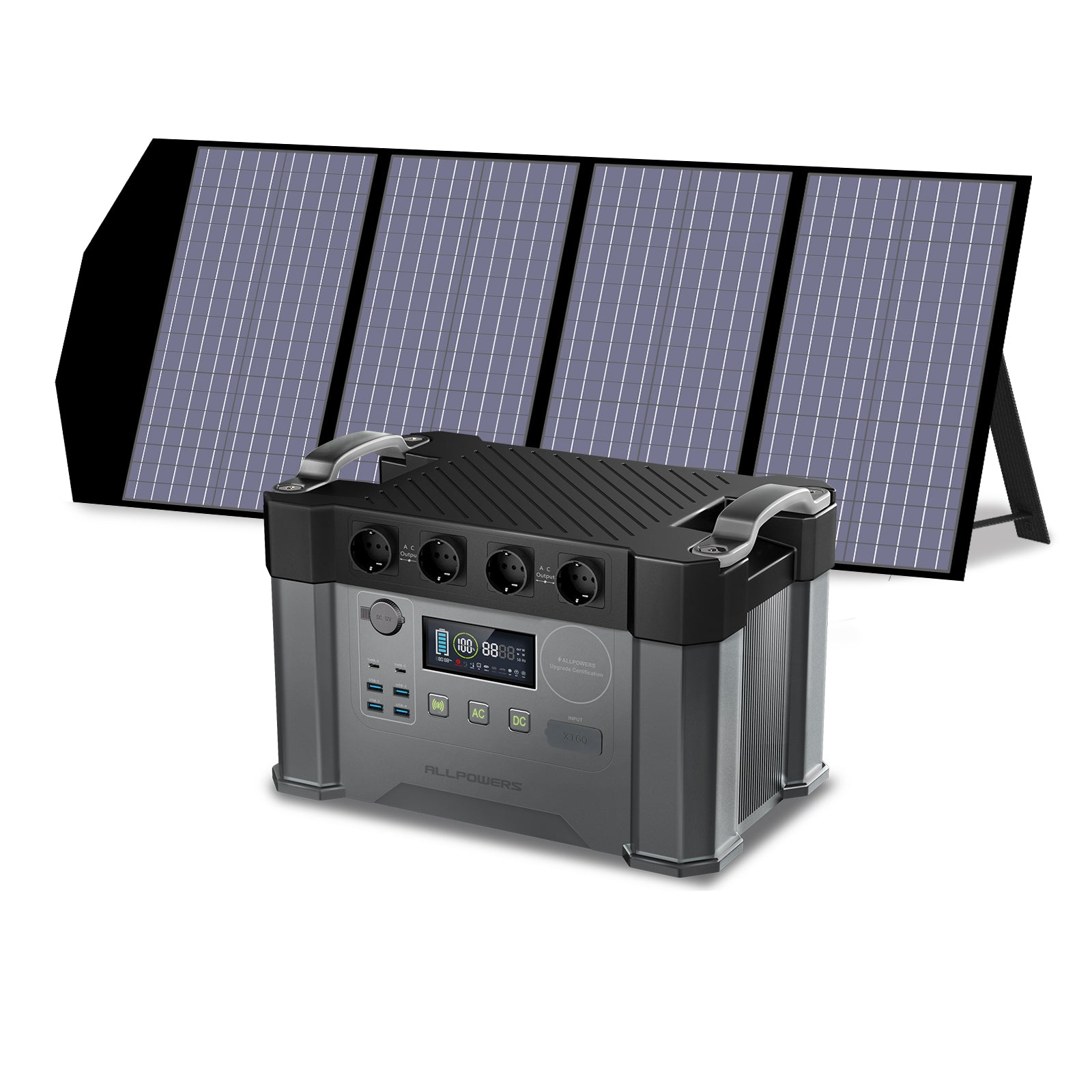 ALLPOWERS Solar Generator Kit 2000W (S2000+ SP029 140W Solar Panel)