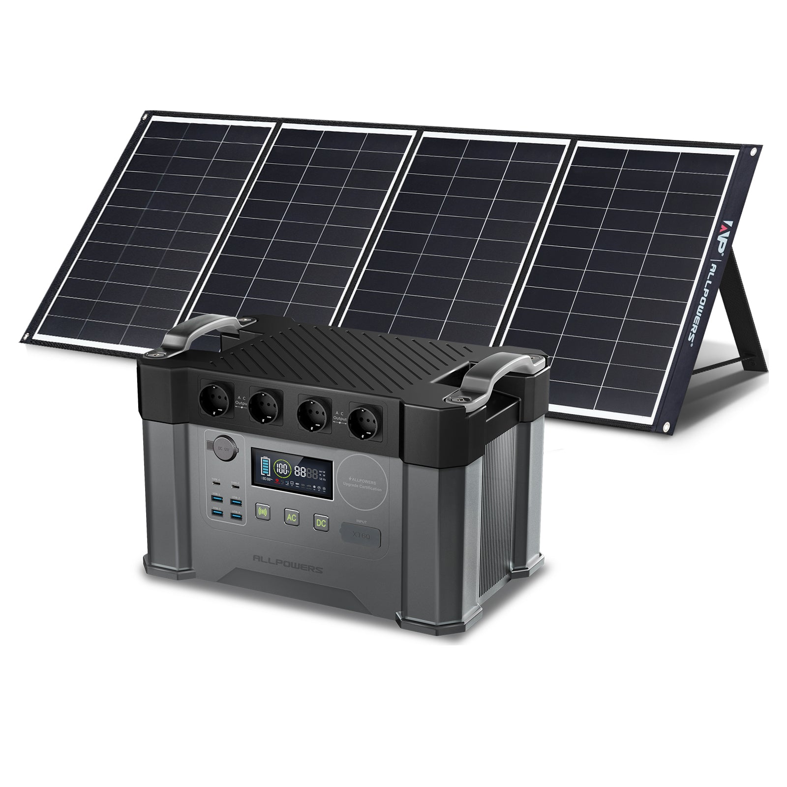 ALLPOWERS Solargenerator-Kit 2000W (S2000+ SP035 200W Solarpanel)