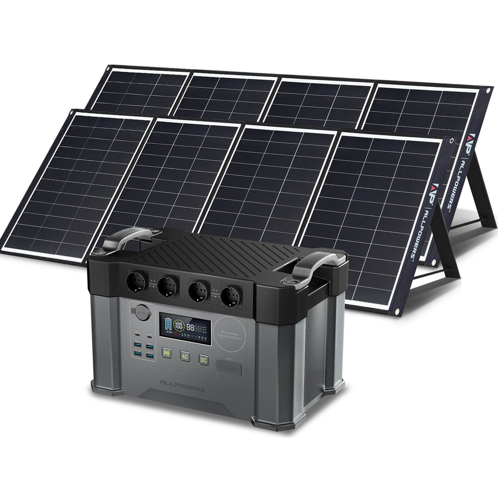 ALLPOWERS Solargenerator-Kit 2000W (S2000+ SP035 200W Solarpanel)