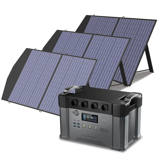 ALLPOWERS Solargenerator-Kit 2000W (S2000+ SP027 100W Solarpanel)