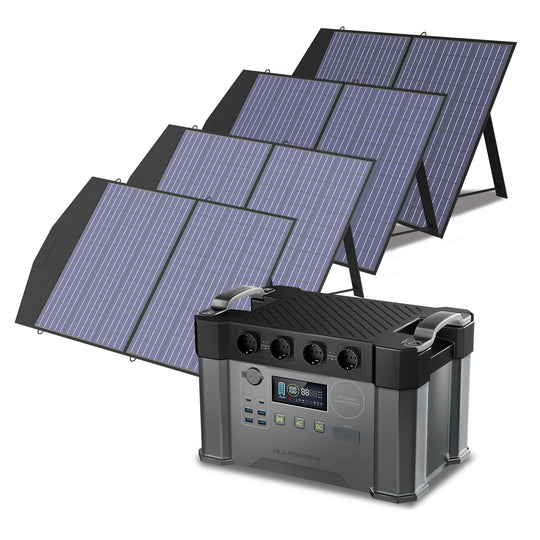 ALLPOWERS Solargenerator-Kit 2000W (S2000+ SP027 100W Solarpanel)
