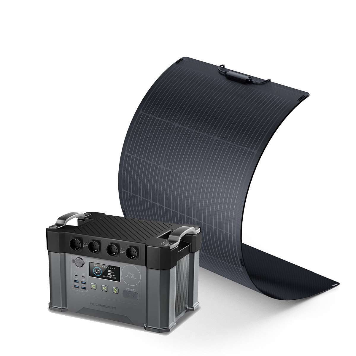 ALLPOWERS S2000 Pro Mit 100W SolarPanel | 2400W Solargenerator