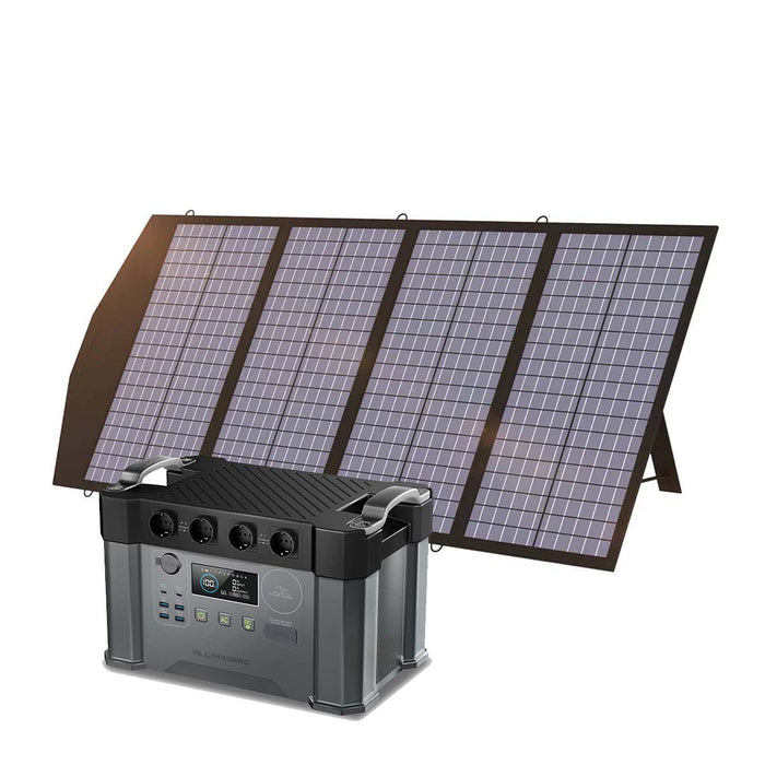 ALLPOWERS S2000 Pro Mit 140W SolarPanel | 2400W Solargenerator