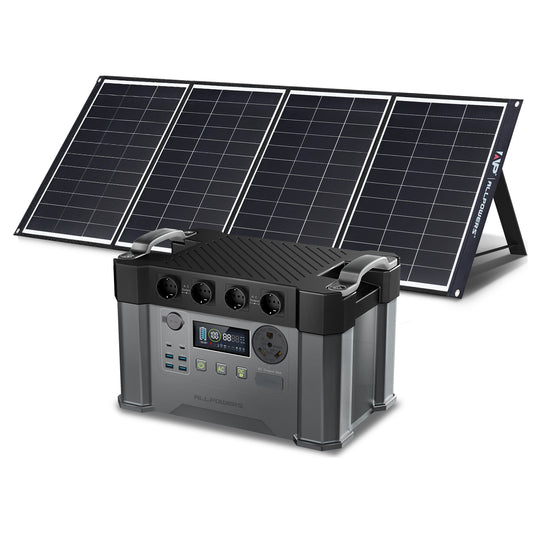 ALLPOWERS Solargenerator-Kit 2400W (S2000 Pro + SP035 Solarpanel mit monokristalliner Zelle)