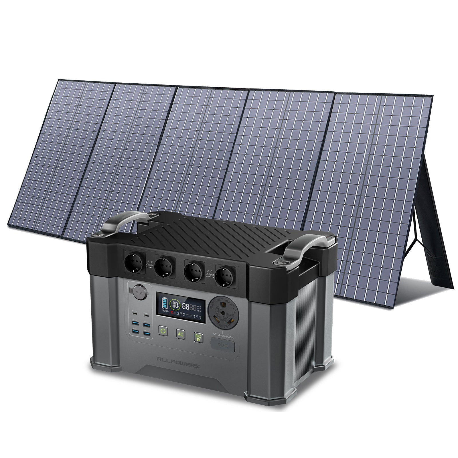 ALLPOWERS Solargenerator-Kit 2400W (S2000 Pro + SP037 400W Solarpanel)