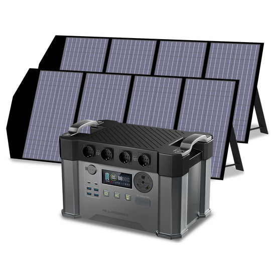 ALLPOWERS Solargenerator-Kit 2400W (S2000 Pro + SP029 140W SolarPanel)