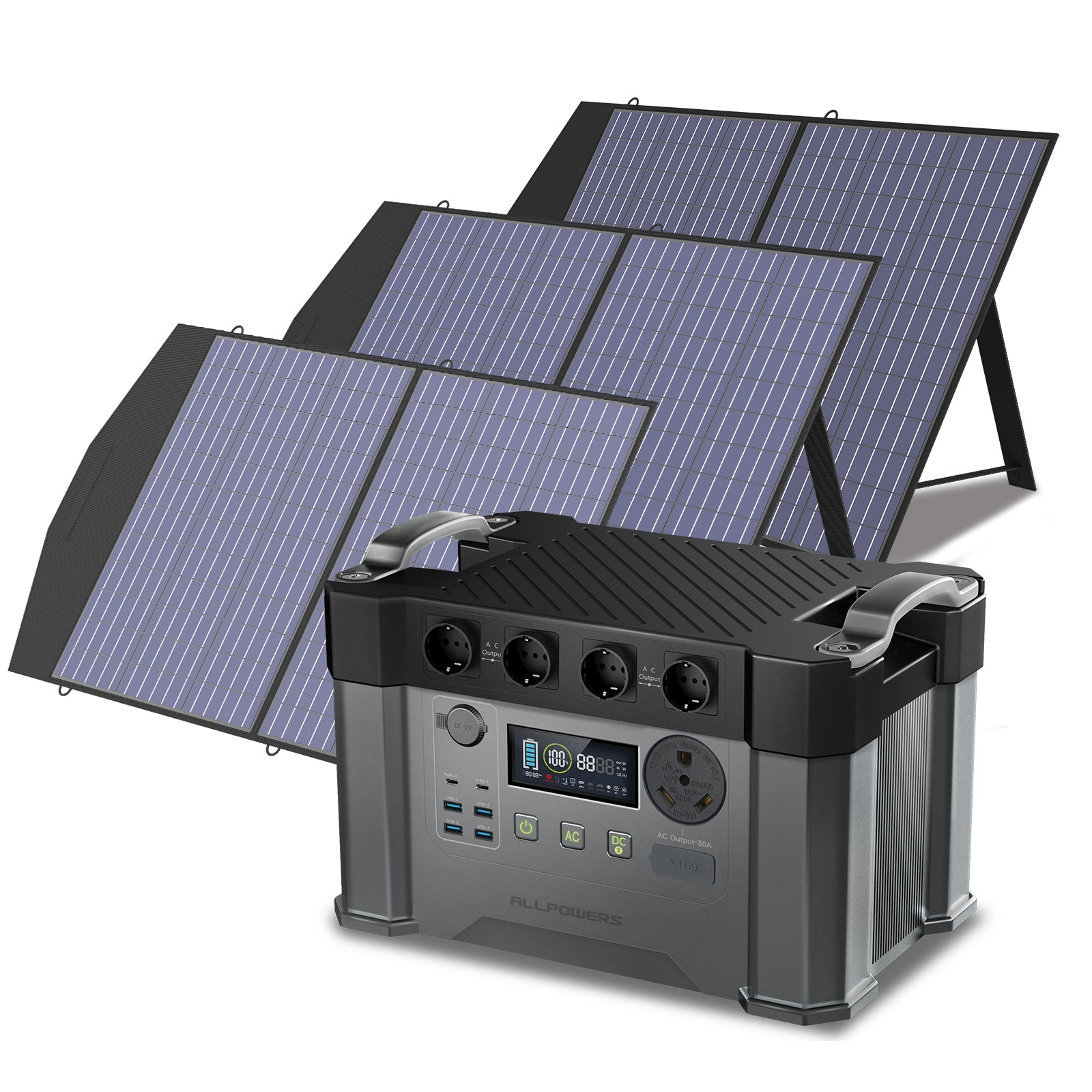 ALLPOWERS Solar Generator Kit 2400W (S2000 Pro + SP027 100W SolarPanel) 