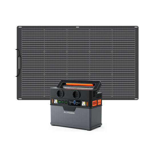 ALLPOWERS Solargenerator-Kit 300W (S300 + SF100 100W Flexibles Solarpanel)