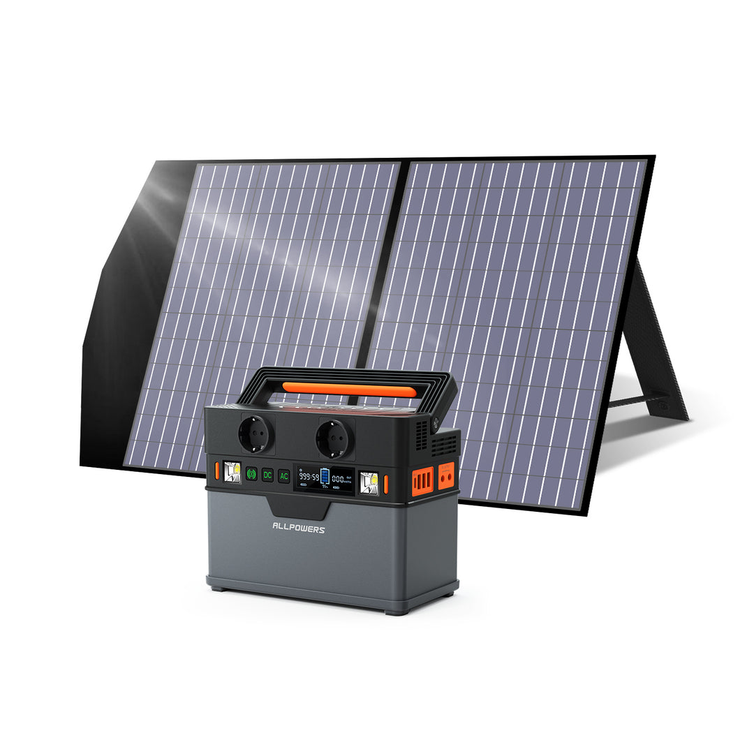 ALLPOWERS Solar Generator S300 Portable Power Station + SP027 SolarPanel 100W