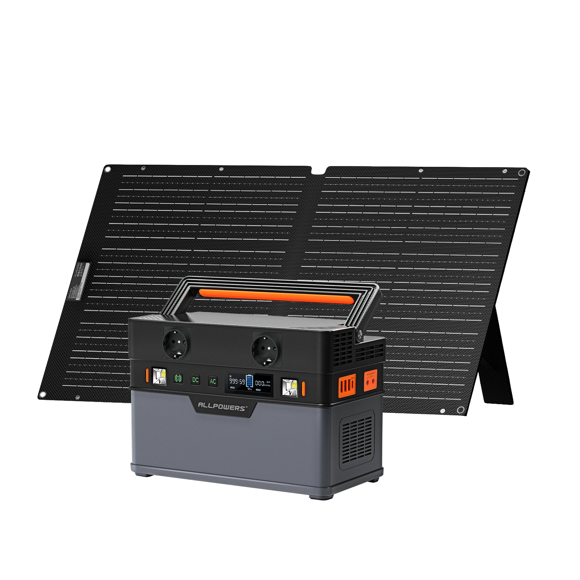 ALLPOWERS S700 + 100W Solarpanel | 700W Solargenerator-Kit