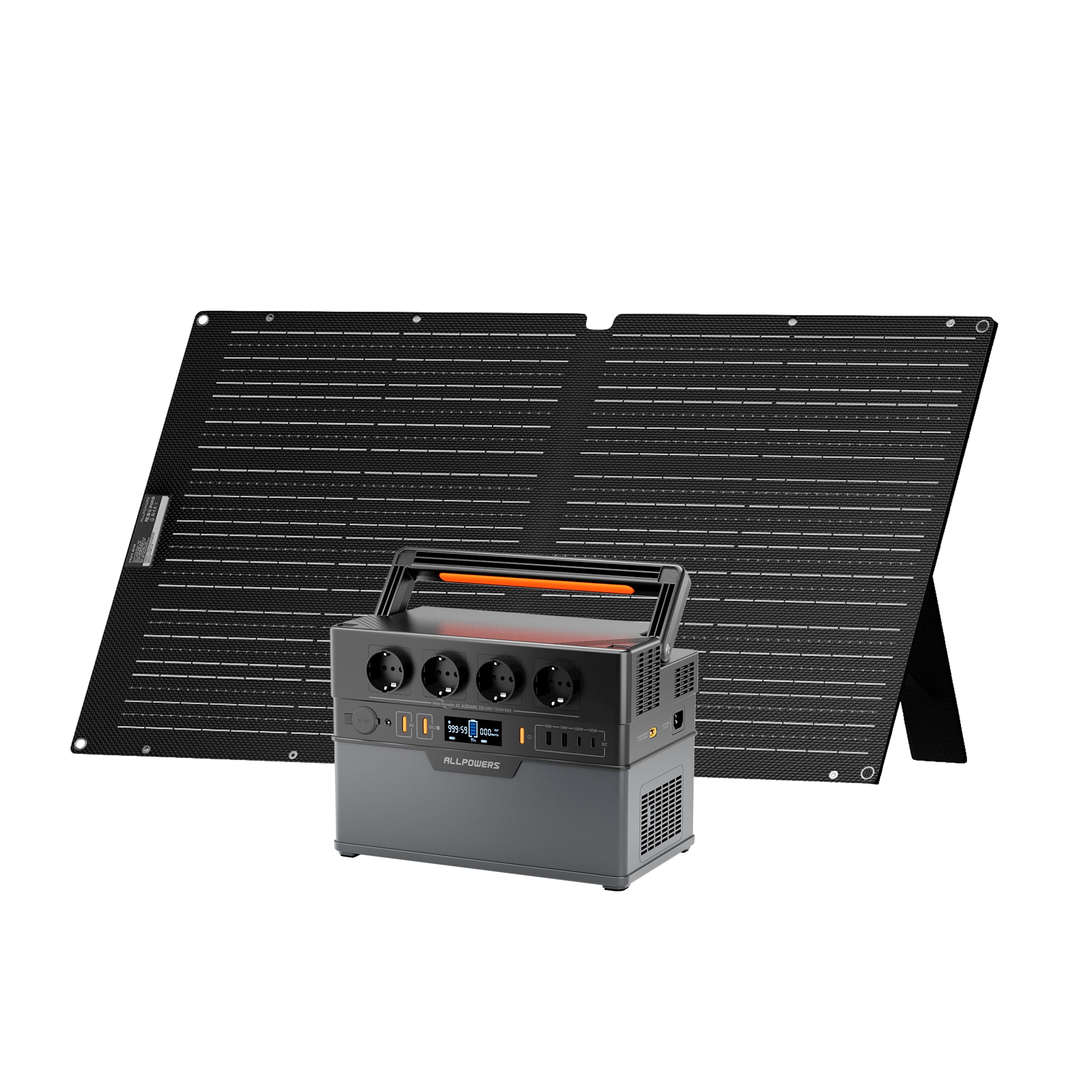 ALLPOWERS S1500 Mit 100W SolarPanel | 1500W Solargenerator