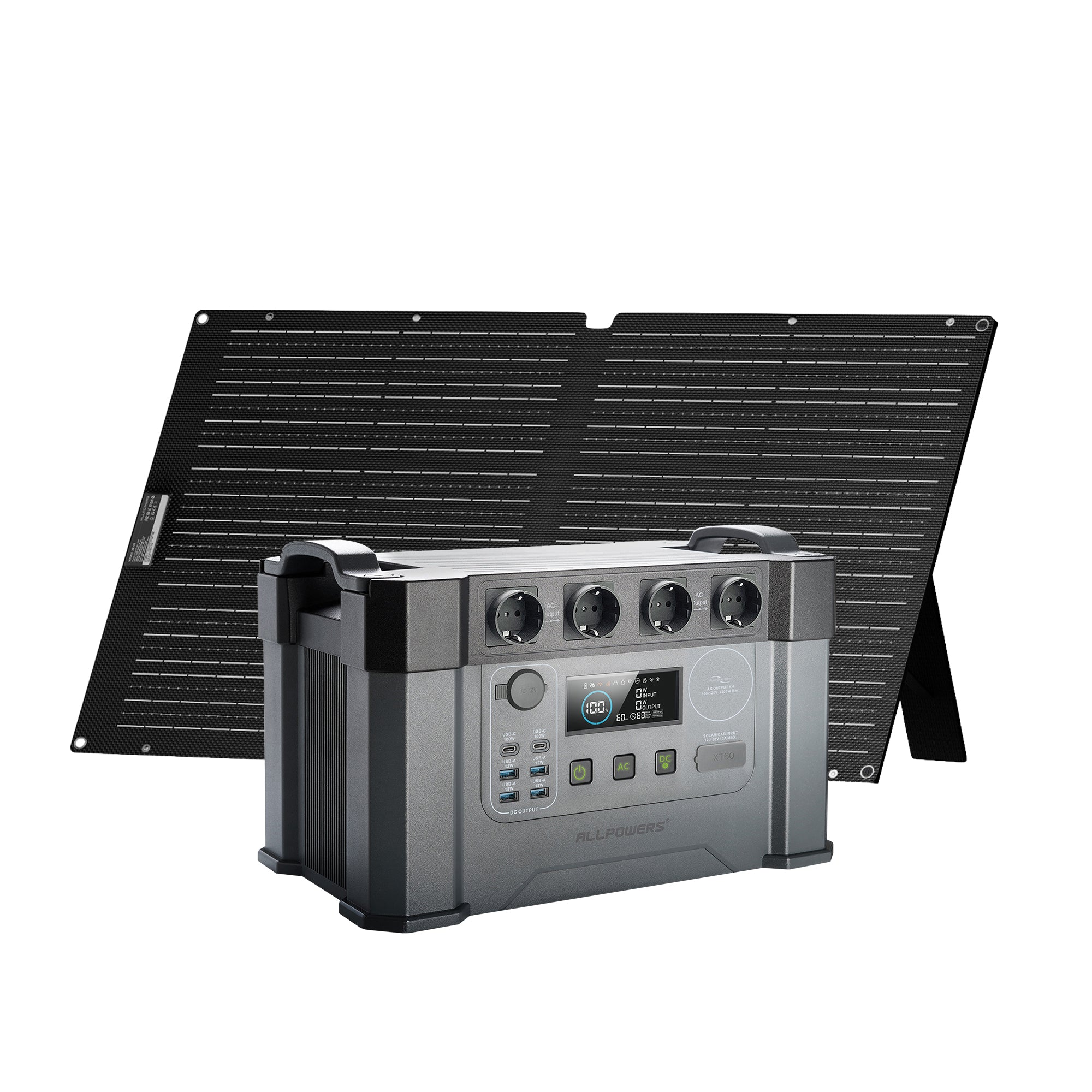 ALLPOWERS S2000 Pro Mit 100W SolarPanel | 2400W Solargenerator