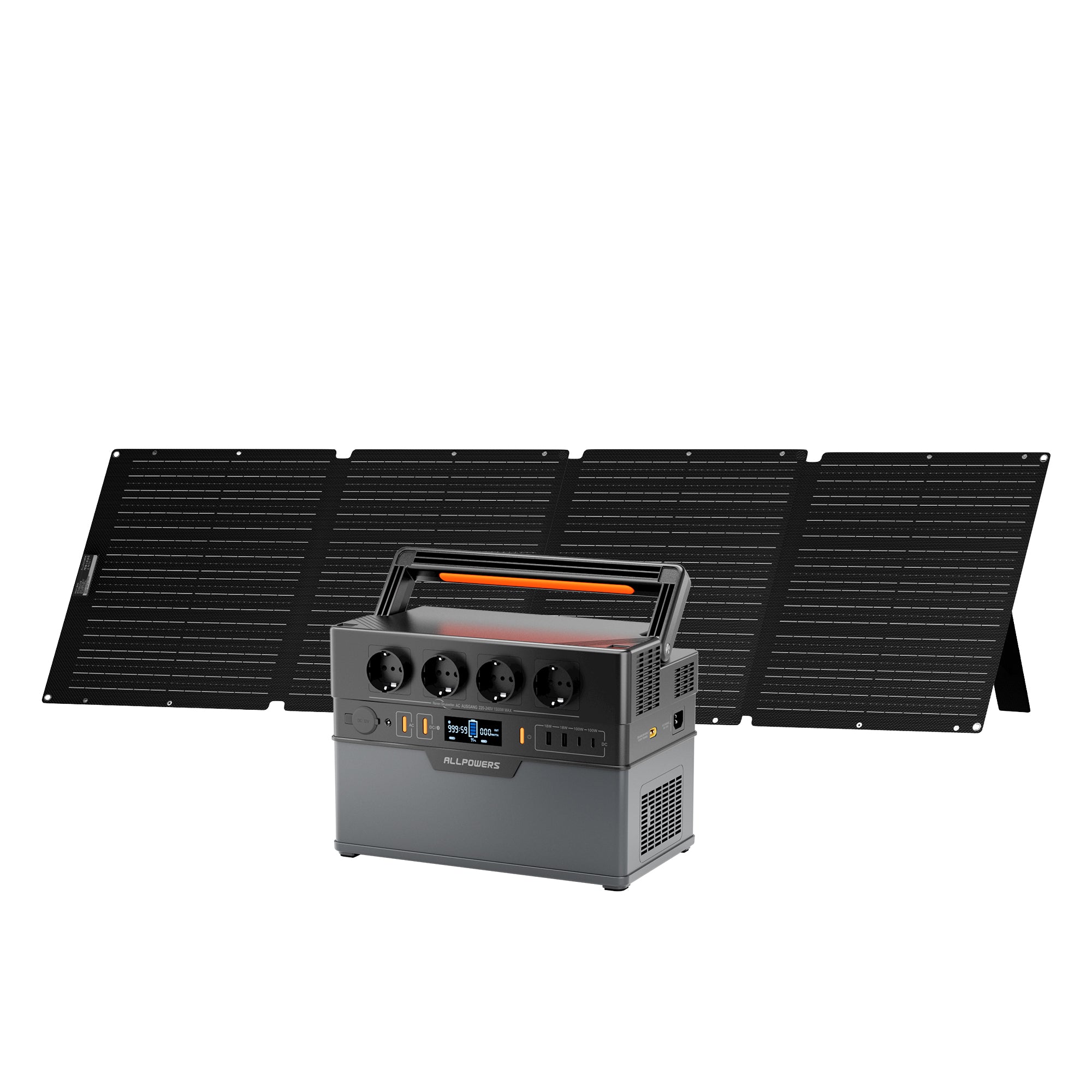 ALLPOWERS S1500 Plus Mit 200W Solarpanel | 1500W Solargenerator