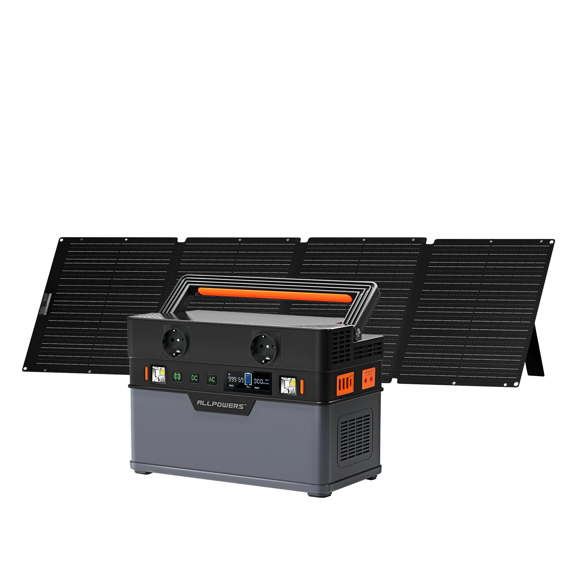 ALLPOWERS S700 + 200W Solarpanel | 700W Solargenerator-Kit