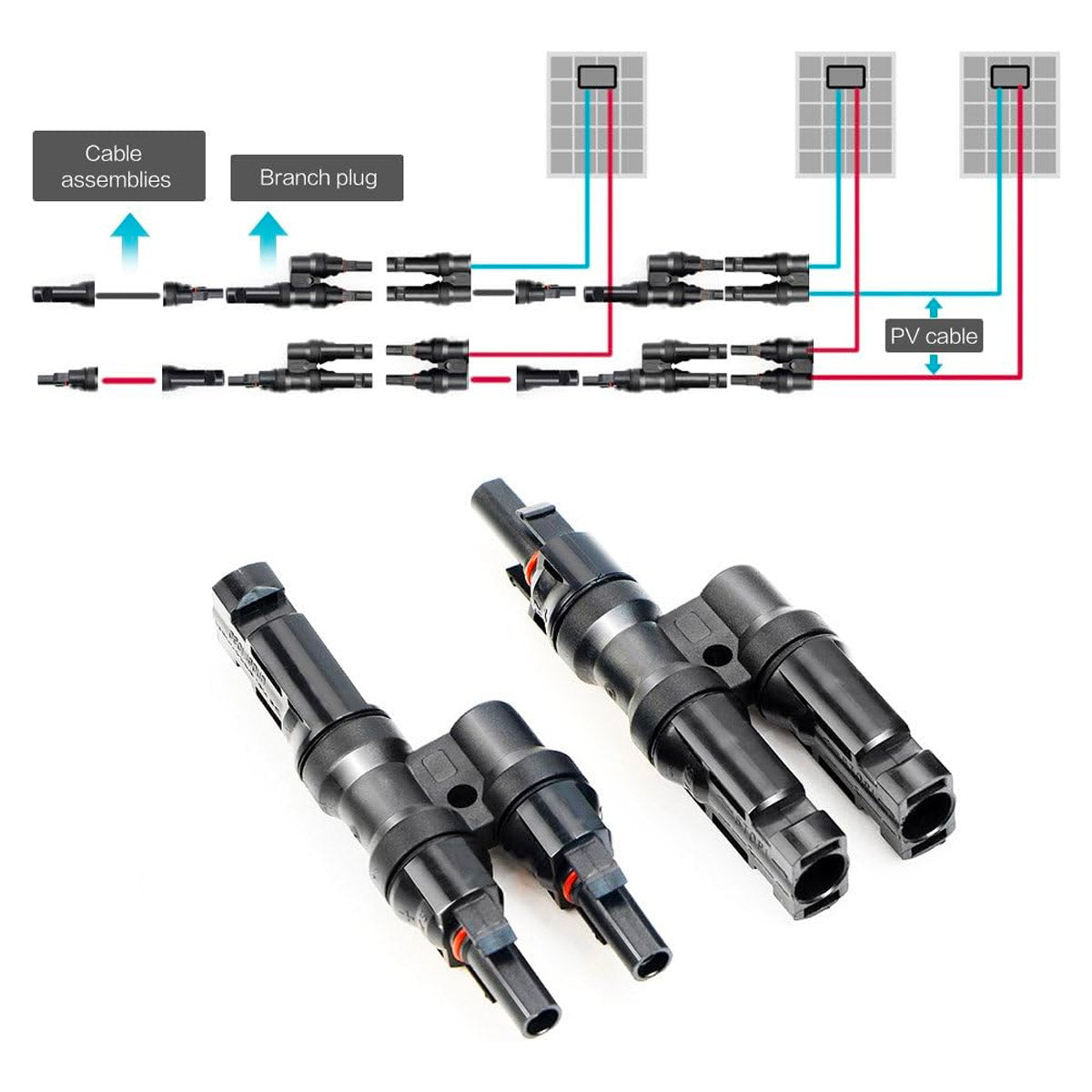 ALLPOWERS Solar-PV-Parallelverbindungs-Y-Stück