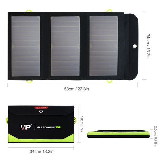 ALLPOWERS SP002 5V21W solar panel built-in 10000mAh battery