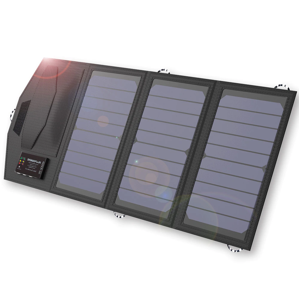 ALLPOWERS SP014 Tragbares Solarpanel eingebaute 5V 15W 10000mAh Batterie