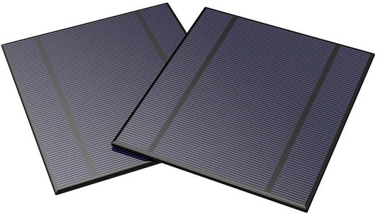 ALLPOWERS 2 Stück 2.5W 5V / 500mAh Mini DIY Solarpanel Ladegerät Kit (Solarzelle)