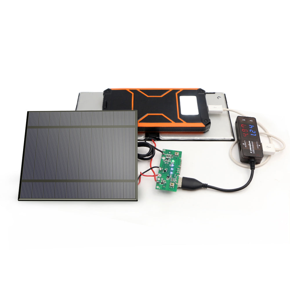 ALLPOWERS 2 Stück 2.5W 5V / 500mAh Mini DIY Solarpanel Ladegerät Kit (Solarzelle)